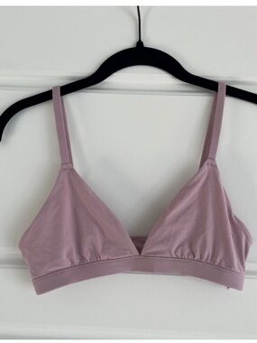 Everyday Lightweight Triangle Bralette in Dusty Mauve